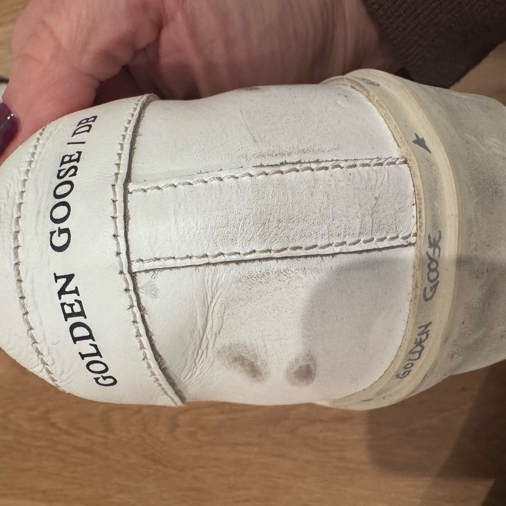 Golden Goose White and Gold Women’s Sneakers - Picture 11 of 11